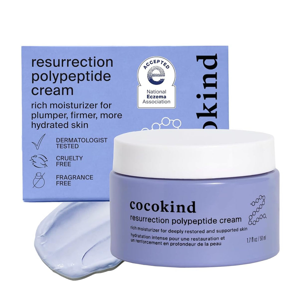 Cocokind jar front view showing hydrating moisturizer for dry skin