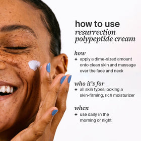 Applying Cocokind cream to face demonstrating smooth, non-greasy finish