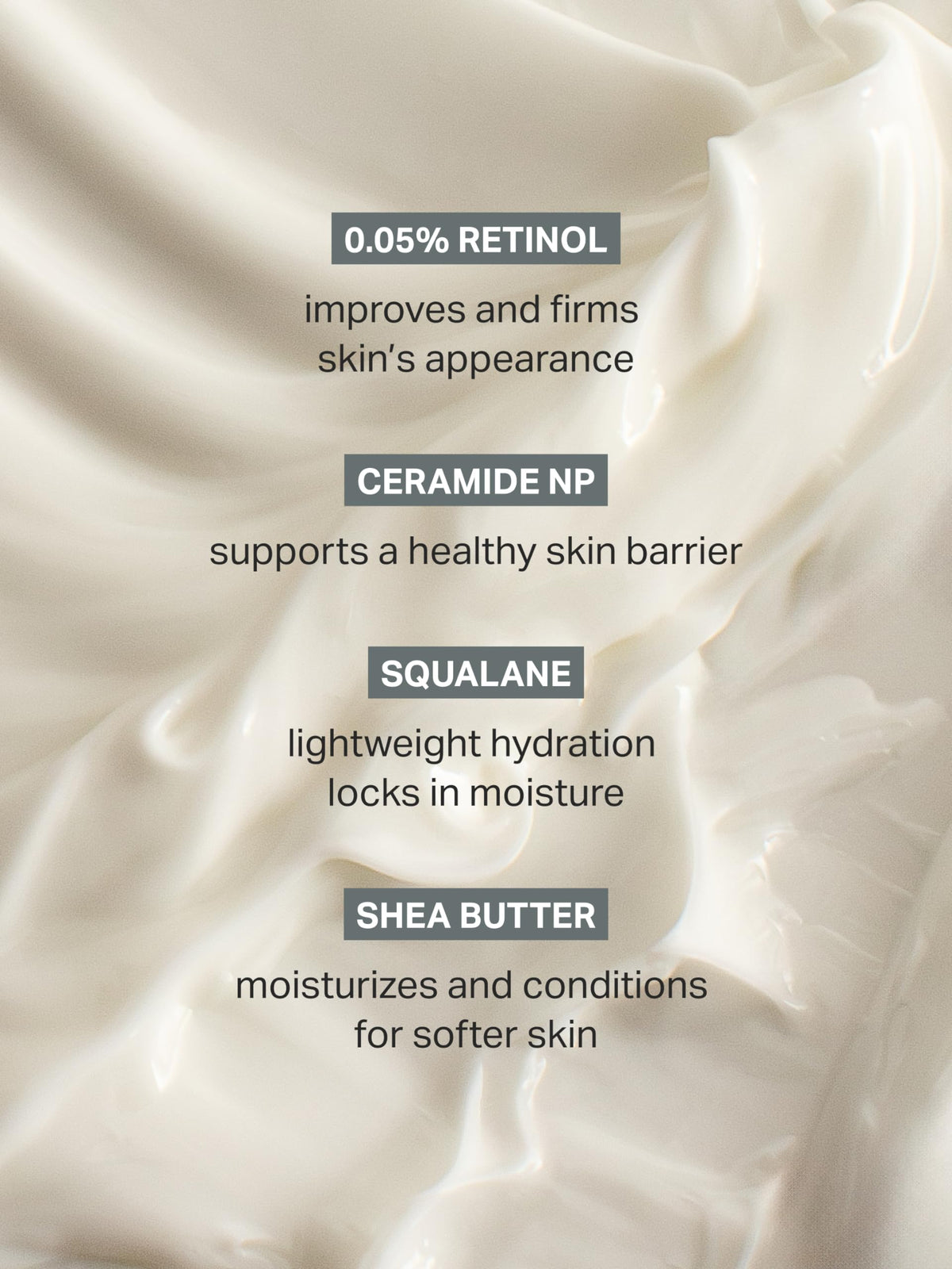 Cocokind retinol body cream 8 fl oz next to common items to show scale