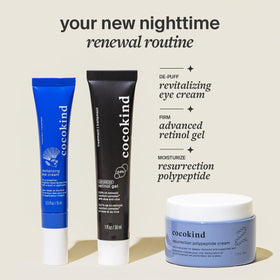 Cocokind gel texture close-up highlighting lightweight hydration