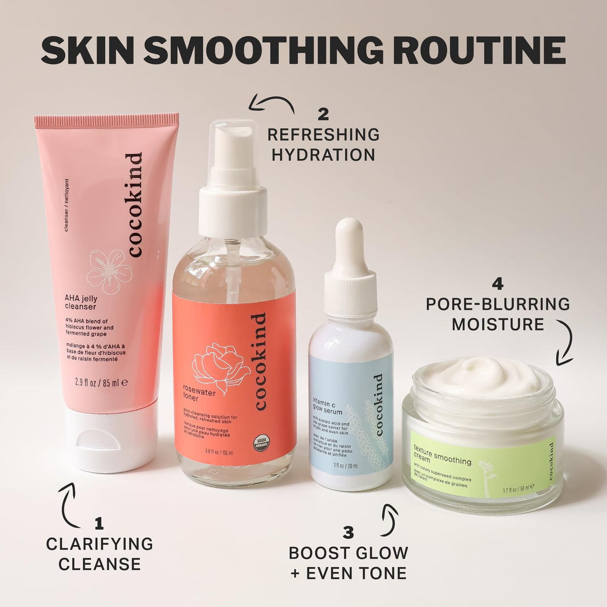 Cocokind rosewater on a bathroom shelf in a clean routine setting for freshness