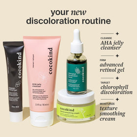 Cocokind chlorophyll ingredient photo showing redness offsetting