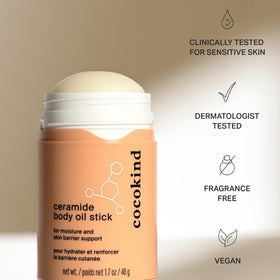 Cocokind close-up texture showing smooth balm-to-oil finish
