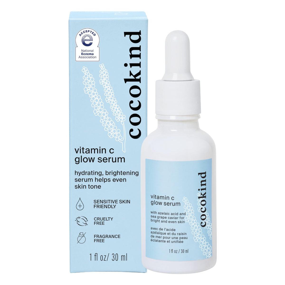 Cocokind front bottle shot showing clean packaging and product benefit