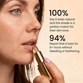 Coellyo open cap revealing balm tip and clear formulation ready to tint lips