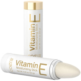 Coera front packaging showing two moisturizing lip sticks and benefit of portable hydration