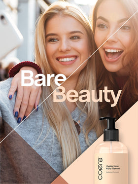 Coera serum on hair ends reducing frizz and adding visible smoothness