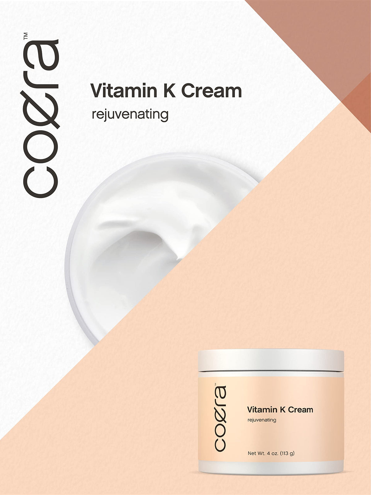 Coera jar on a bathroom shelf in lifestyle scene conveying routine use