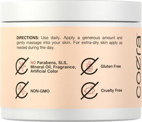 Coera open jar revealing cream inside to highlight packaging and amount