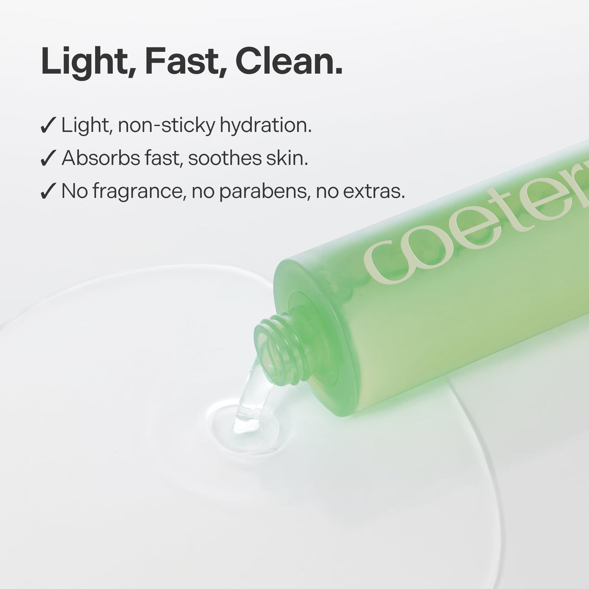 coeternal 150ml scale next to hand illustrating true product size