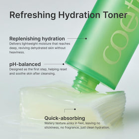 coeternal closeup liquid texture demonstrating lightweight hydration