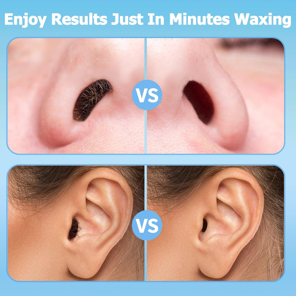 CoFashion applicator in nostril edge demonstrating targeted hair removal