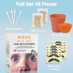 CoFashion tapered applicators and moustache guards arranged for easy use