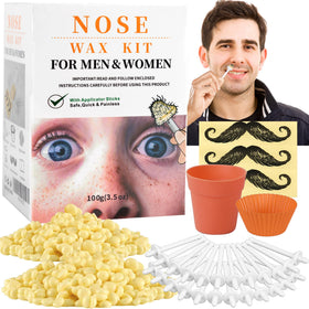 CoFashion front packaging showing full nose wax kit contents and benefits
