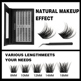 CoFier close-up of lash cluster roots highlighting soft matte fibers and secure hold