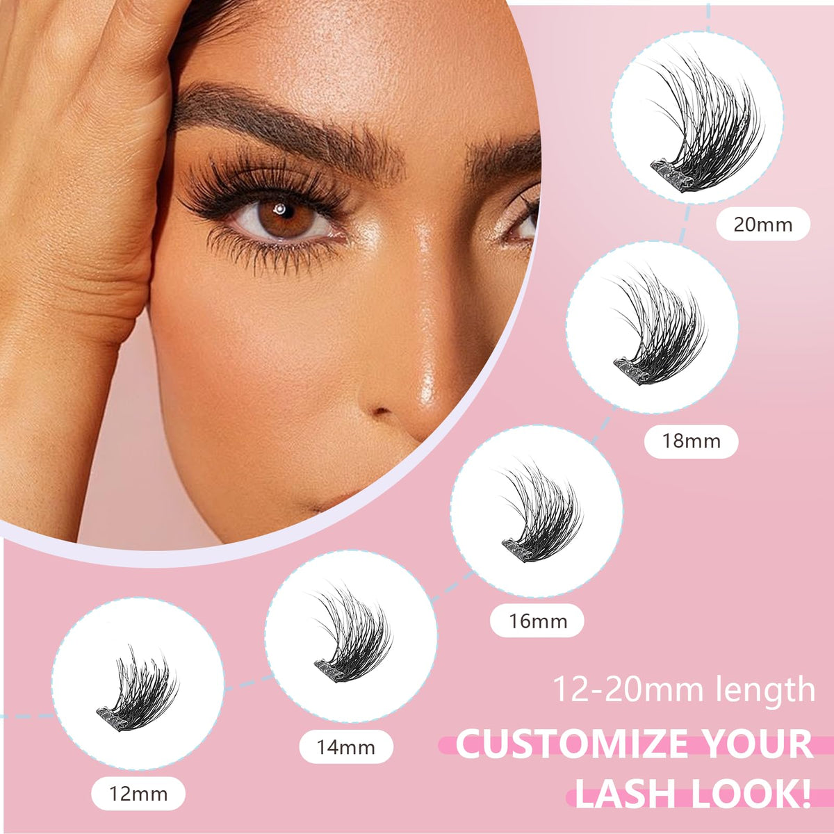 CoFier close-up of D-curl fibers highlighting soft matte texture for natural finish