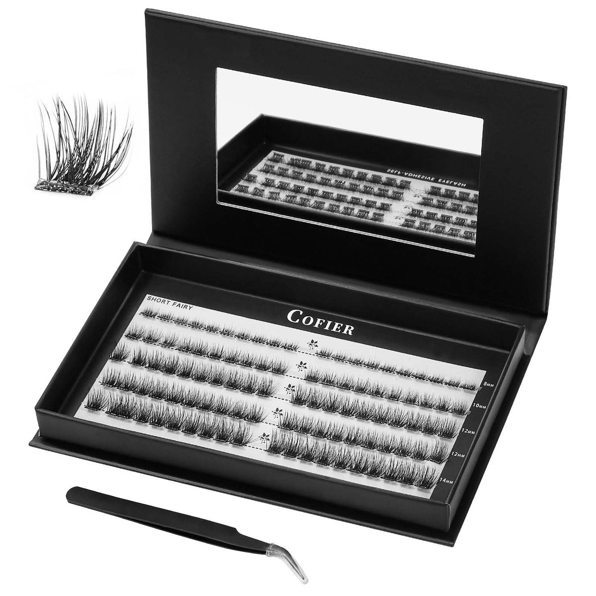 CoFier front packaging showing kit contents and easy glue-free benefit