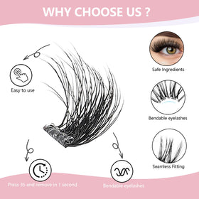 CoFier spread of mixed 12–20mm lengths for customizable lash styling
