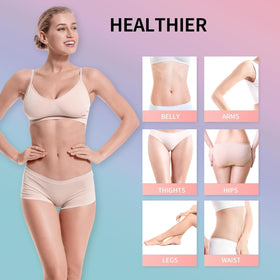 coinore cream applied on abdomen showing targeted use for firmer-looking skin