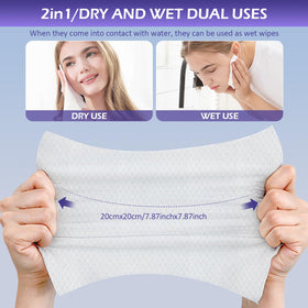 cokoness towel next to ruler showing 7.9 by 7.9 inches size