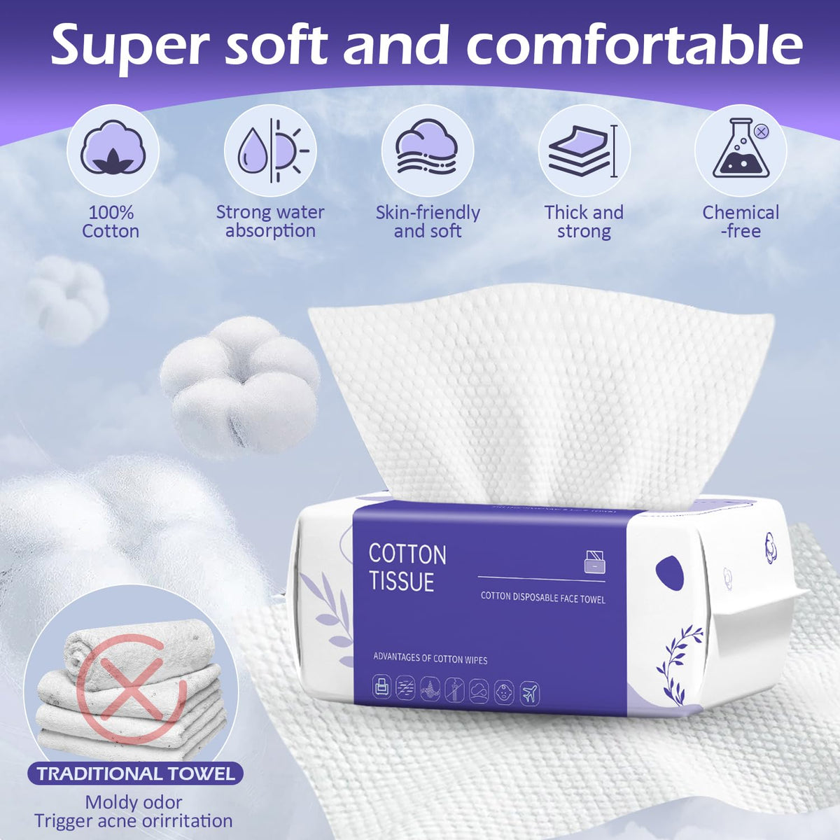 cokoness moistened towel demonstrating absorbency and strength