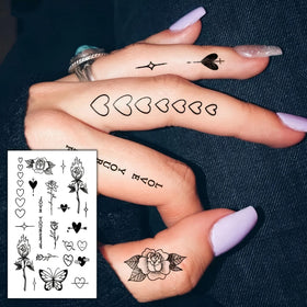 COKTAK applied on finger demonstrating precise tiny tattoo placement benefit