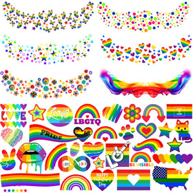 COKTAK front packaging showing 17 sheets and colorful pride designs for events