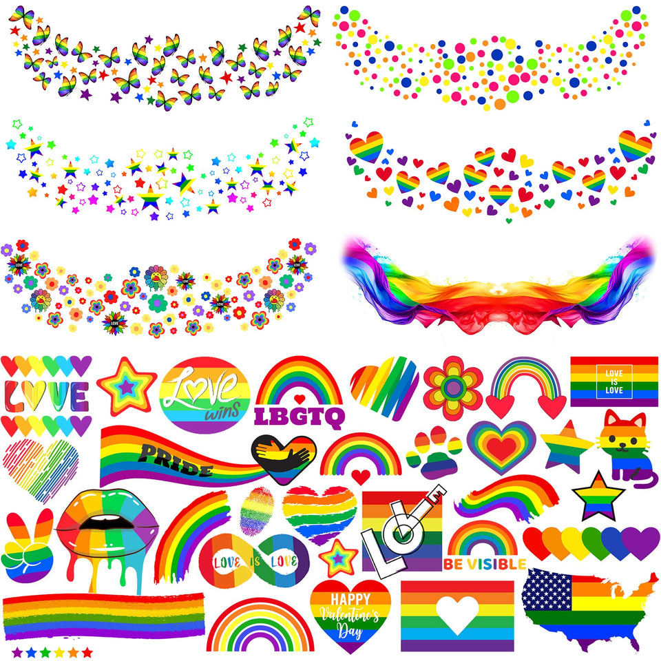 COKTAK front packaging showing 17 sheets and colorful pride designs for events