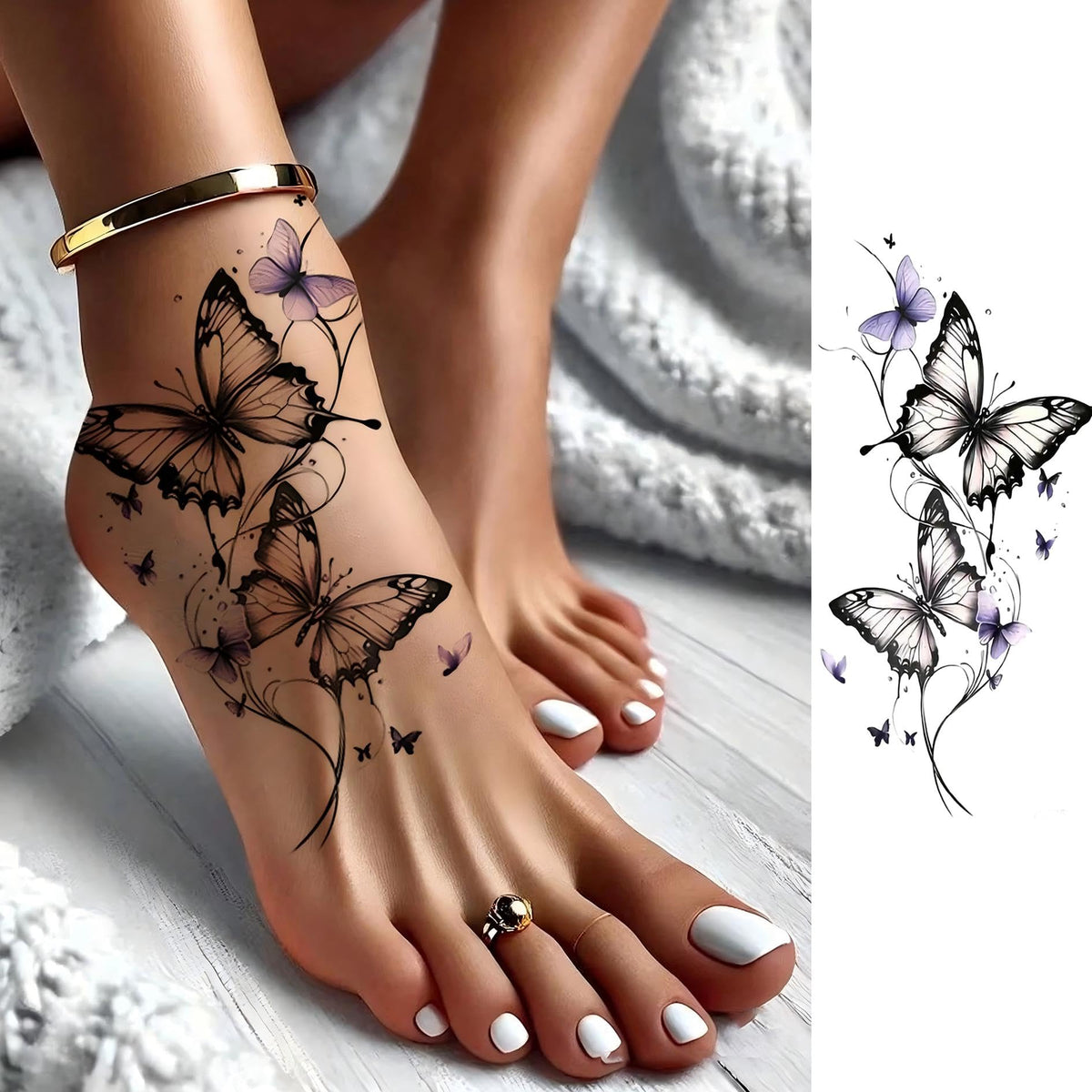 COKTAK tattoo sheet applied to glass tumbler demonstrating creative reuse