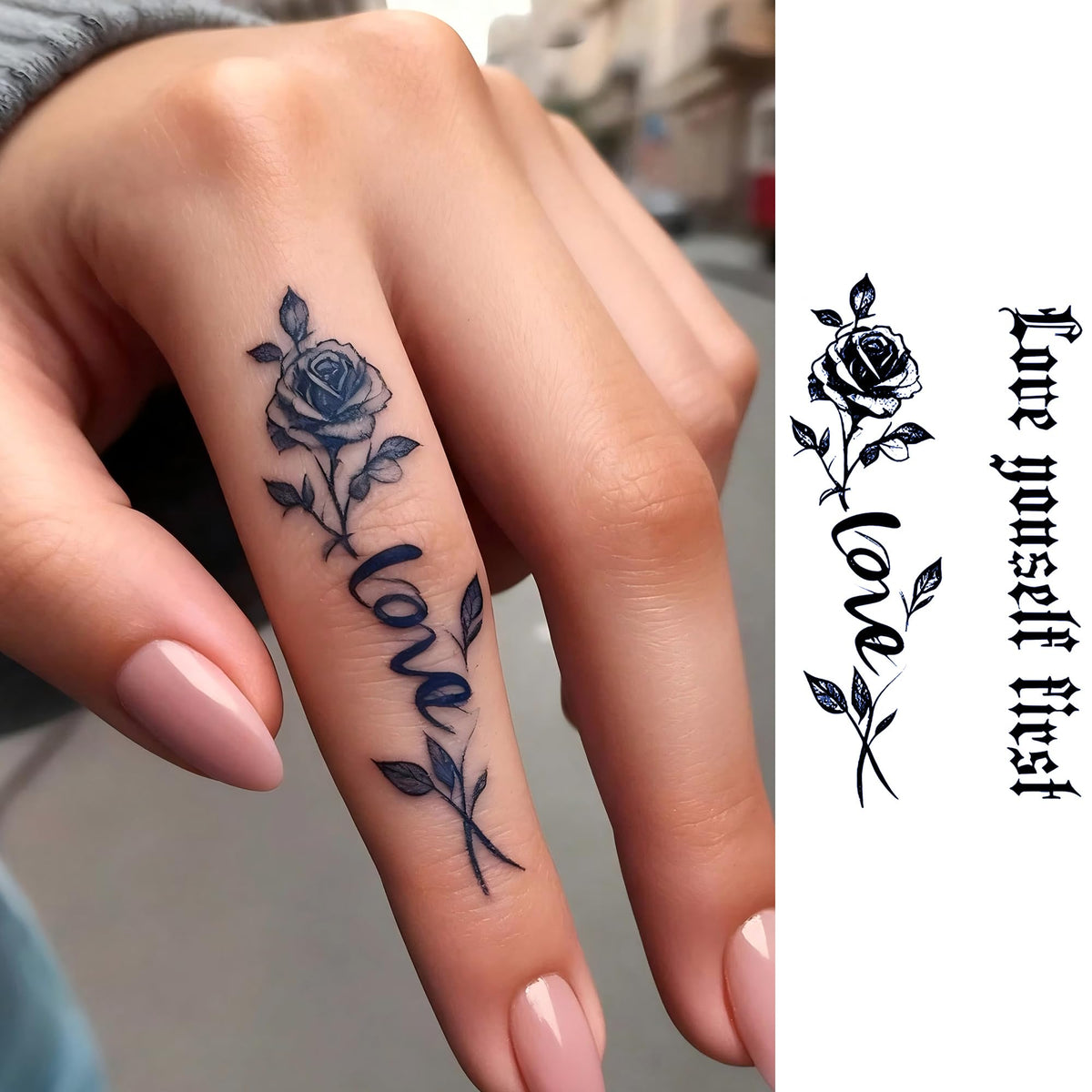 COKTAK tattoo remaining after water spray illustrating waterproof durability