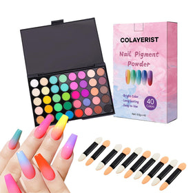COLAYERIST front packaging showing 40 color jars and palette for variety
