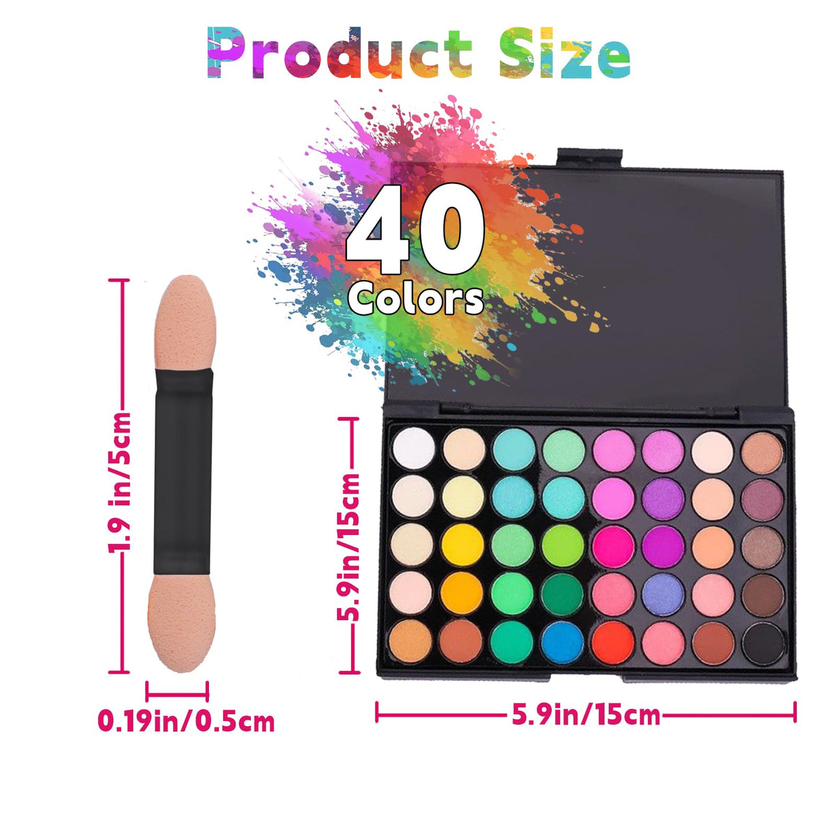 COLAYERIST open palette top view displaying neon and classic pigments