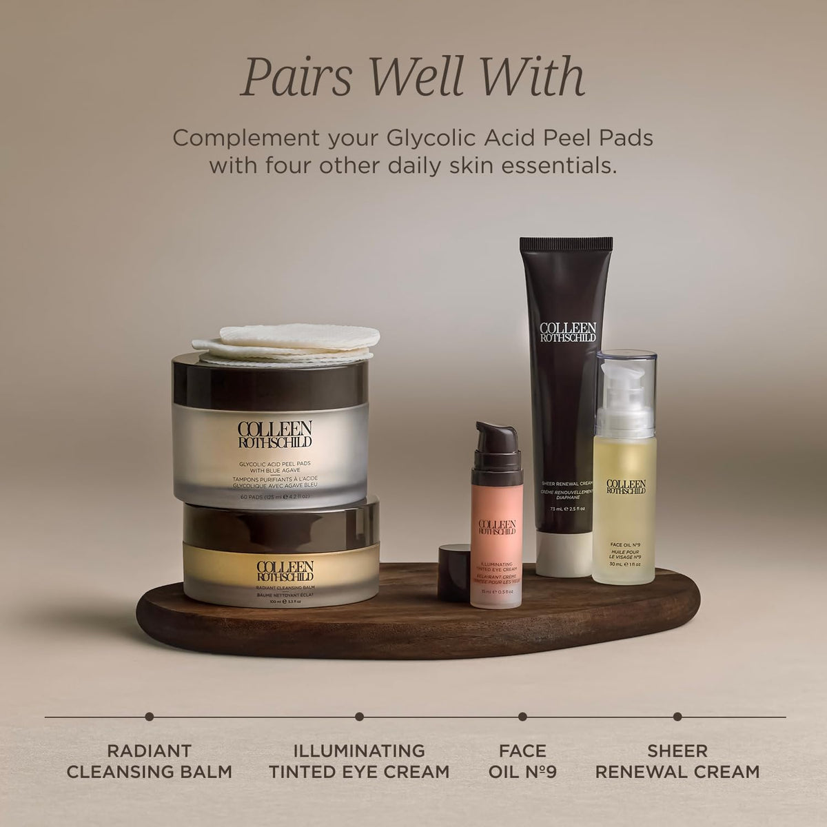Colleen Rothschild label and ingredient callout showing transparent formulation benefit