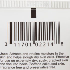 Applying Coloplast Atrac-Tain to heel to soften callused skin and improve comfort