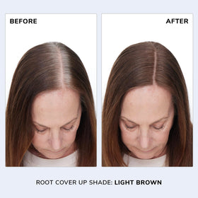 COLOR WOW powder applied to brush close-up demonstrating precise coverage benefit