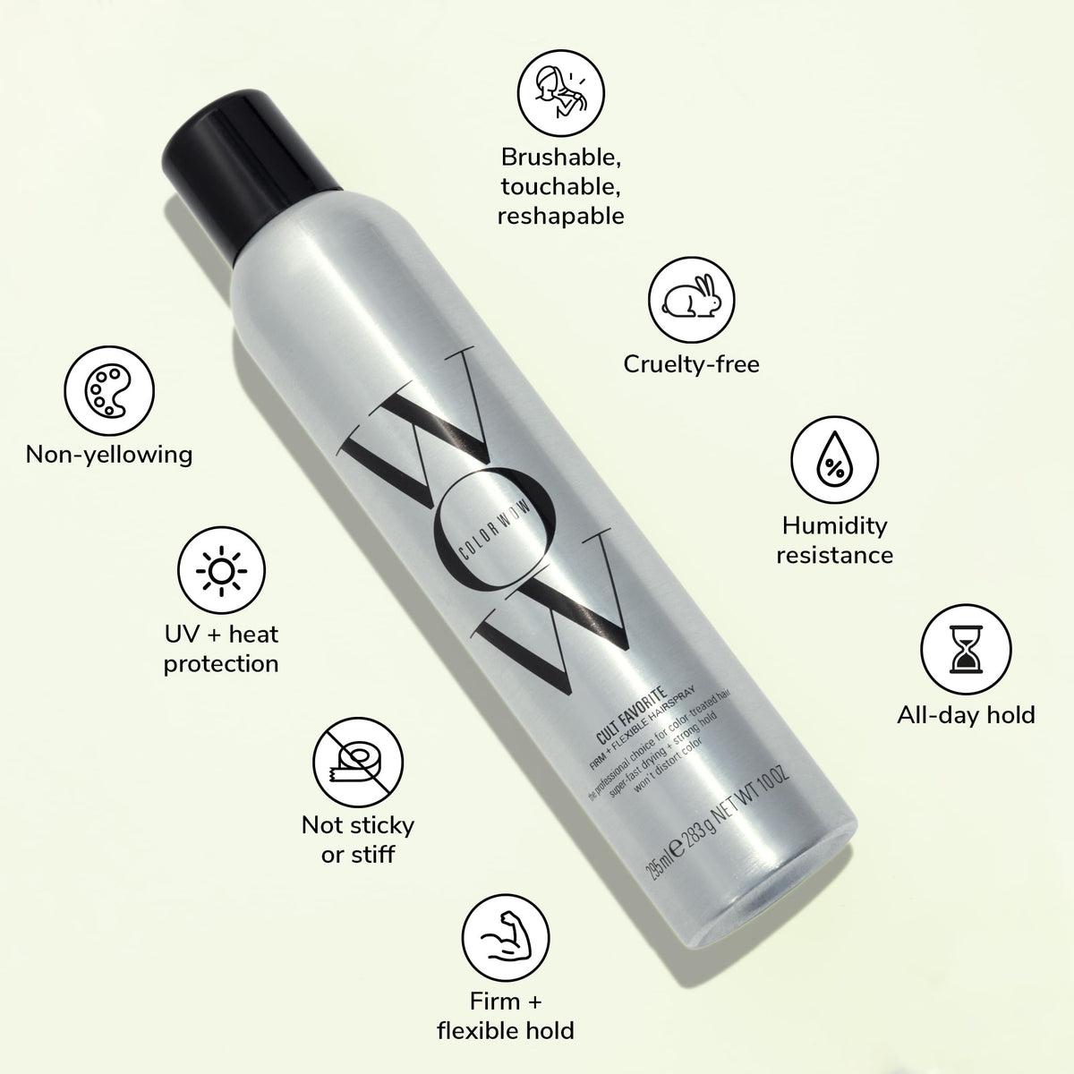 COLOR WOW back label detail showing ingredients benefit: transparency about protections