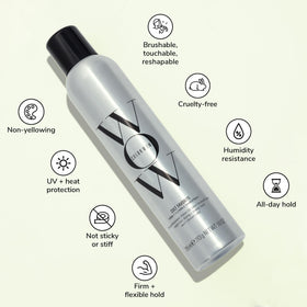 COLOR WOW back label detail showing ingredients benefit: transparency about protections