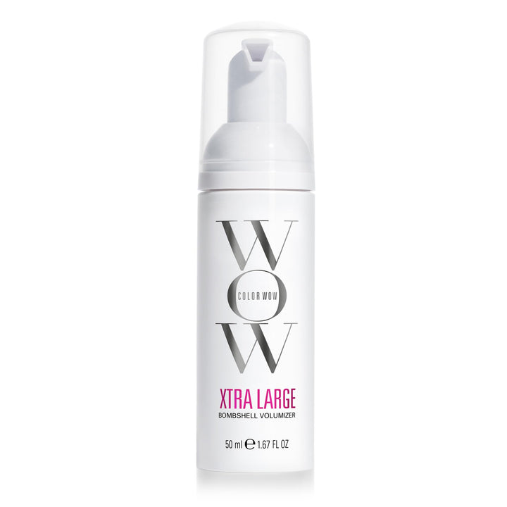 COLOR WOW bottle front packaging showing brand and volumizer benefits