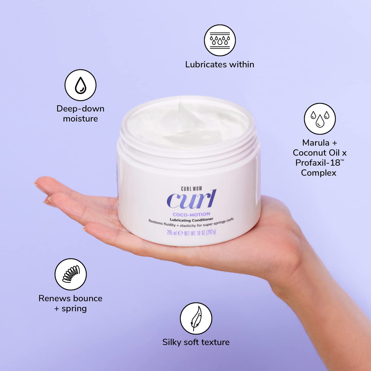 COLOR WOW cream texture close-up showing smooth formula benefit easy detangling