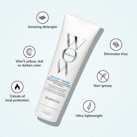 COLOR WOW conditioner texture close-up shows translucent smoothing benefit