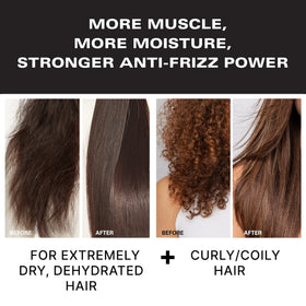 COLOR WOW closeup of product finish on hair showing glossy, smooth texture