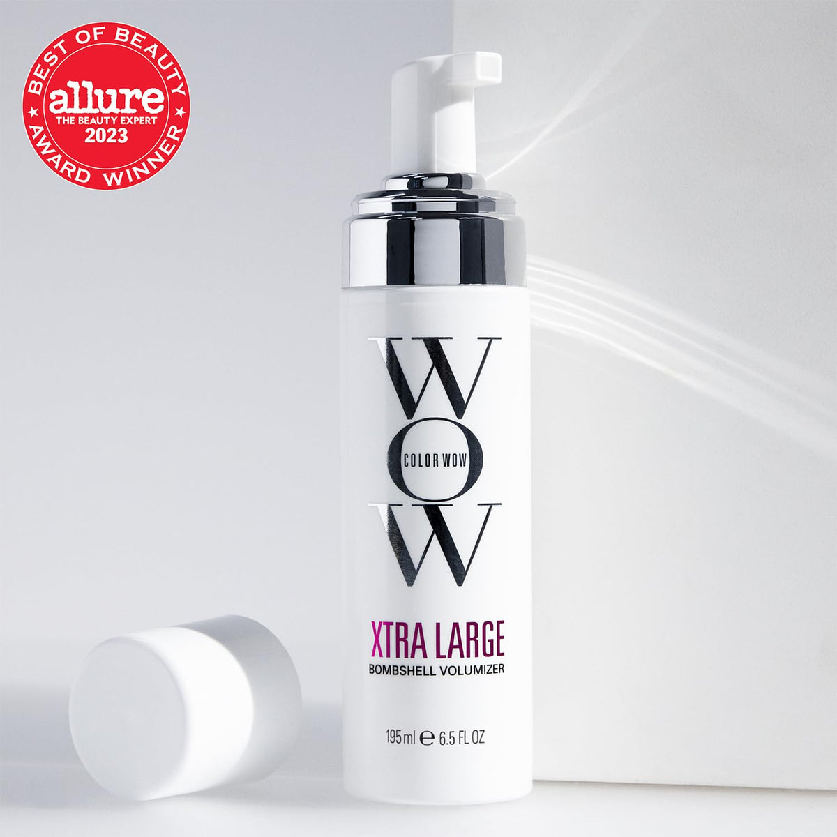 COLOR WOW foam texture close-up, demonstrates airy consistency and easy distribution