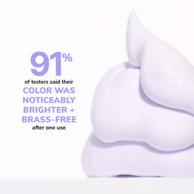 COLOR WOW close-up foam texture showing lavender tint for instant neutralizing