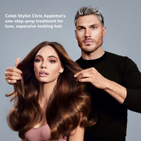 COLOR WOW before and after hair comparison showing stronger, shinier strands