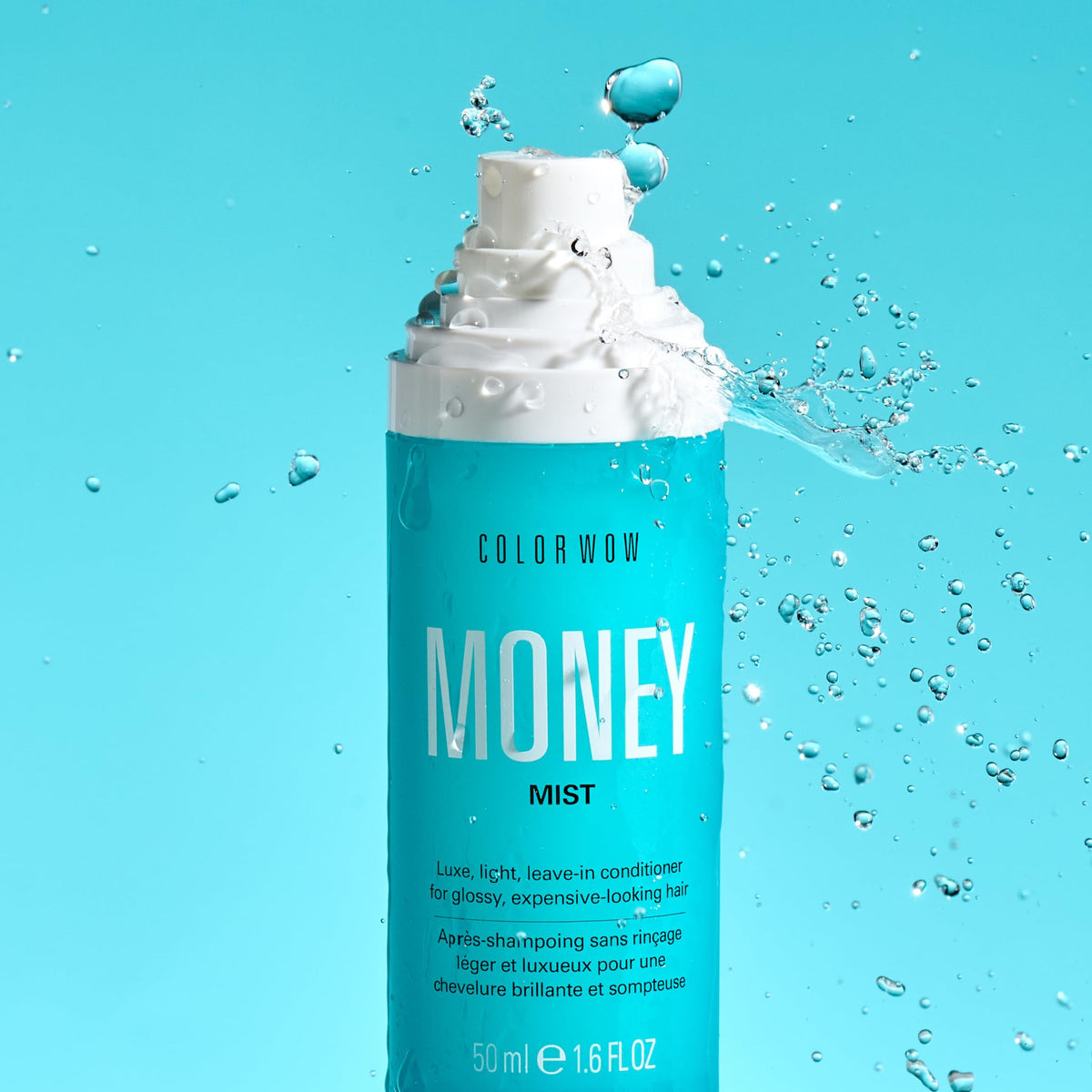 COLOR WOW close-up of Money Mist texture demonstrating lightweight, non-greasy finish