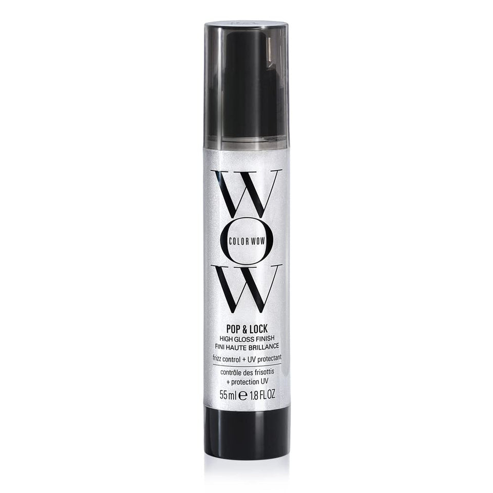 COLOR WOW bottle front view showing sleek packaging and instant shine benefit