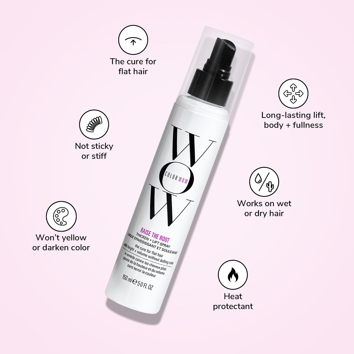 COLOR WOW nozzle detail demonstrating controlled spray for precise root application