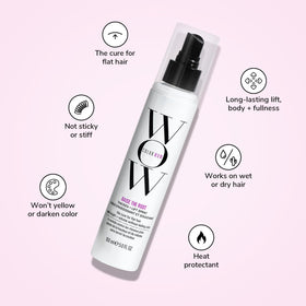 COLOR WOW nozzle detail demonstrating controlled spray for precise root application