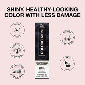 COLORCHARM before and after comparison showing refreshed, richer color