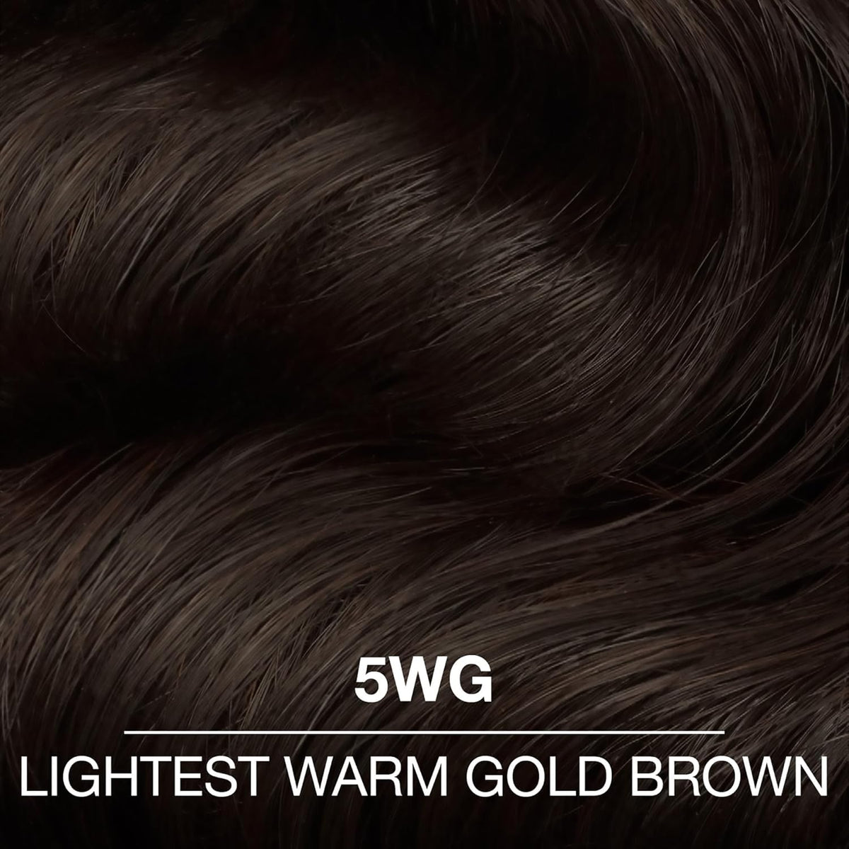COLORCHARM 5WG applied on hair swatch strand showing warm gloss result